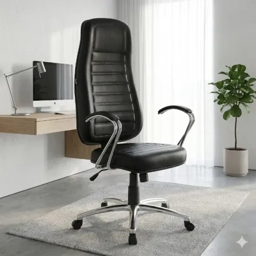 Cadeira Presidente Cromada Conforto Executivo Premium 35103