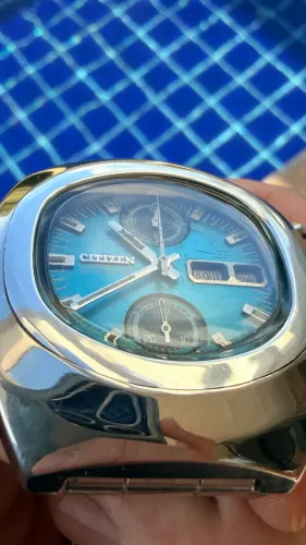 CITIZEN CHRONOGRAPH AUTOMATIC AZUL (turquesa)