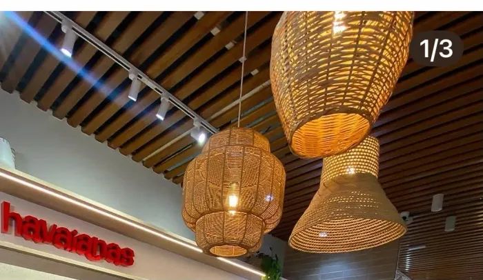 Pendentes de Palha Tok&Stok (Venda Separada ou Conjunto)