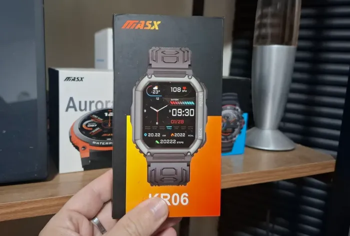 Smartwatch Masx Kr06 Militar Blindado Prova D'agua Chamada Inteligente!