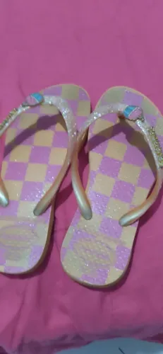 Chinela havaiana feminina infantil  tamanho 27/28