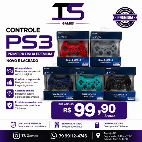 Controle de ps3 novo