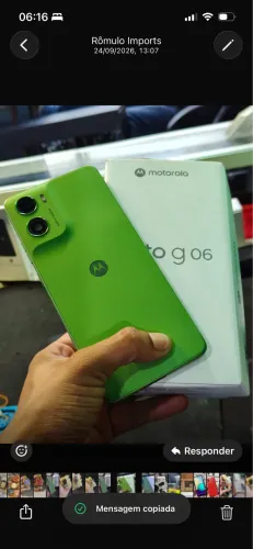 *MOTOROLA  G06 256GB C/CAIXA + NOTA FISCAL 749,99*?