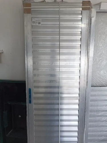 Porta Veneziana 70cm Alumínio natural