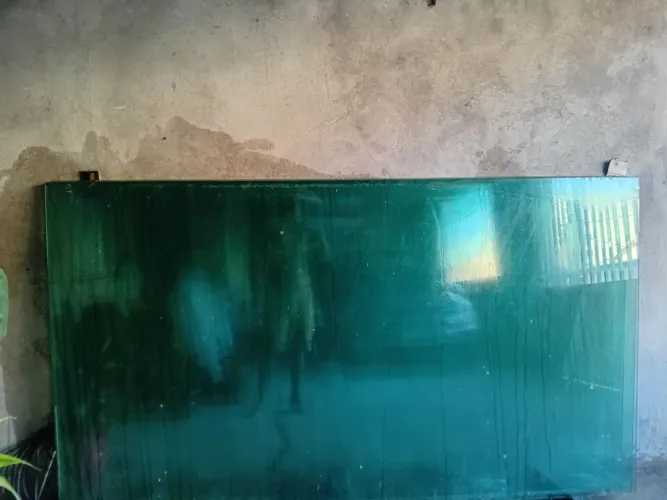 Vidro temperado verde espessura de 10mm
