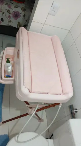 Banheira com trocador para bebe