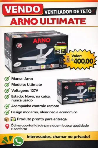 Ventilador de teto Arno Ultimate