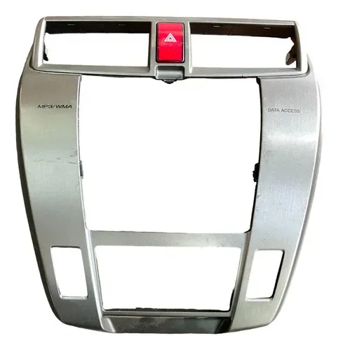 Moldura Painel Central Radio Honda City 2012 2013 Cinza