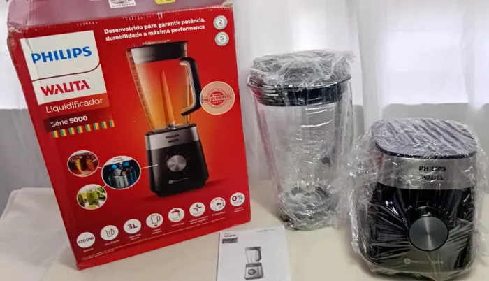 Liquidificador Philips Walita Série 5000 (1200W) 127V - Novo e Sem Uso!