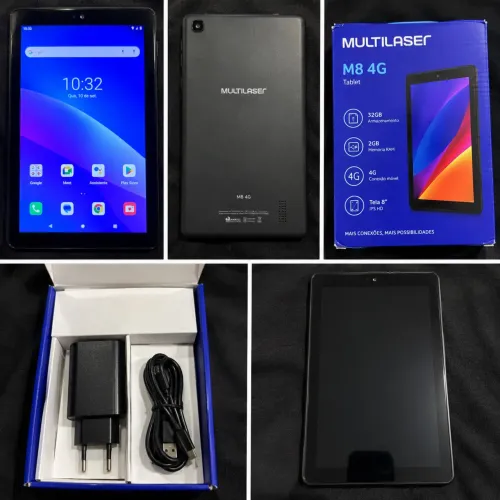 Tablet Multilaser M8 4G 32GB - Sem Uso