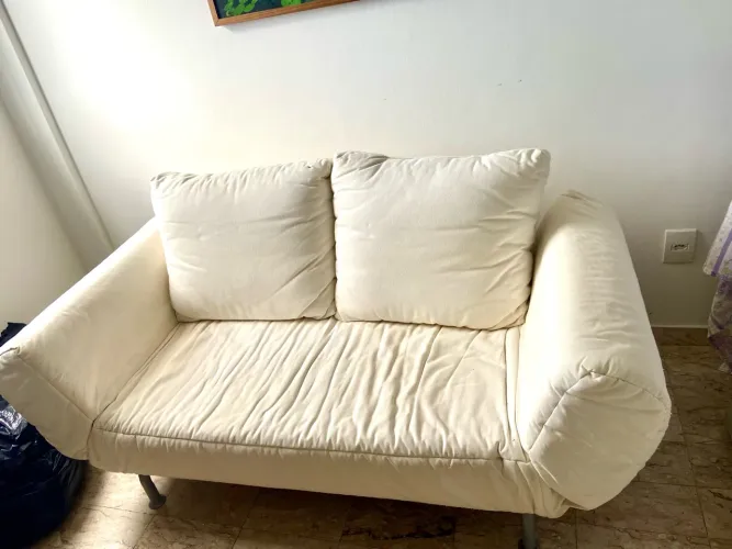 Vendo sofá 1.20 02 lugares de linho