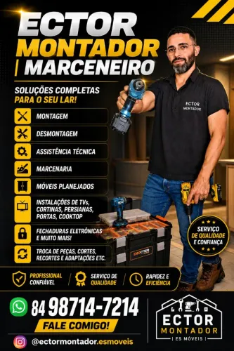 Marceneiro Montador de Móveis Profissional