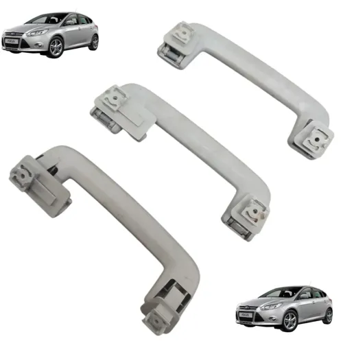 Kit Alça Teto Focus 2.0 16v Gas 2009 A 2013 Cinza
