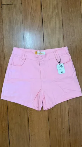 Short jeans rosa bb - n42