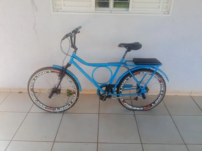 Bicicleta monark azul