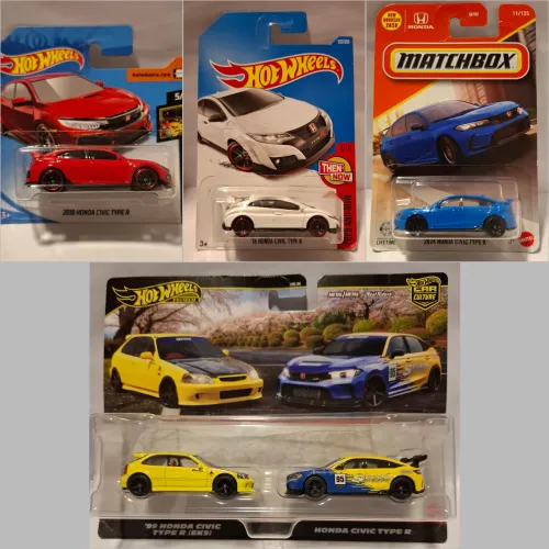 Kit 5 Hot wheels e Matchbox Honda