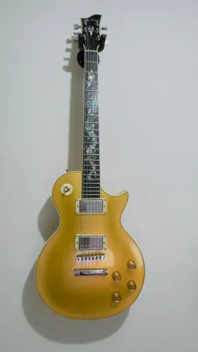Guitarra elétrica Jay Turser JT-220D Serpent Gold Top