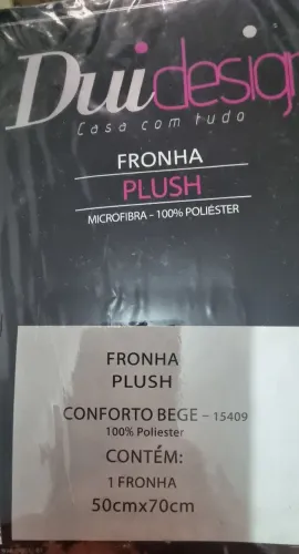 FRONHA PLUSH CONFORTO BEGE DUI DESIGN