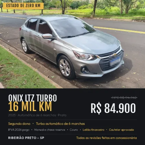 Chevrolet Onix Hatch LTZ 1.0 12V TB Flex Aut. 5P 2025