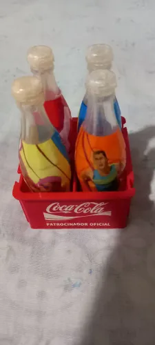 Mini Garrafinhas da Coca Cola Atenas 2004