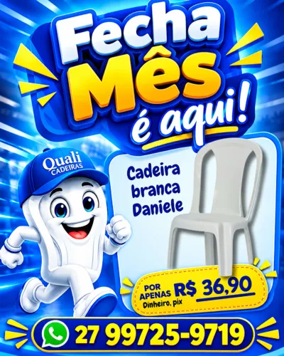 Cadeira Plástica Dani Bc 182 Kg