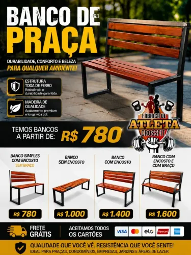 BANCO DE PRAÇA $ 780