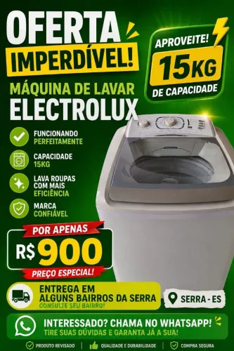 Maquina de lavar Electrolux 15kg