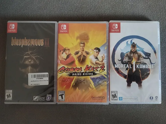 Blasphemous II, Cobra Kai 2, Mortal Kombat Lacrados - Nintendo Switch 