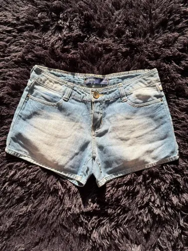 Shorts Jeans Feminino Hering Tam. 40 Lavagem Clara