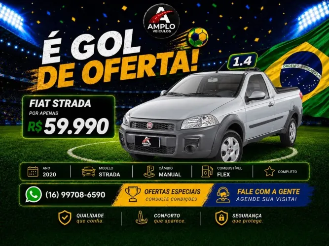 Fiat Strada Working Hard 1.4 Fire Flex 8V CD 2020