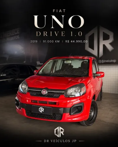 Fiat Uno Drive 1.0 Flex 6V 5P 2019
