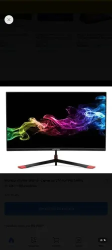 Monitor warrior gamer 144hz 25p fhd freesyn gsync
