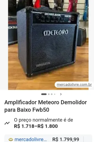 ? À VENDA ?<br>? Amplificador Meteoro Demolidor para Baixo FWB50