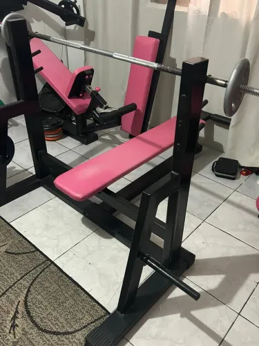 Banco de supino reto profissional da gurik 