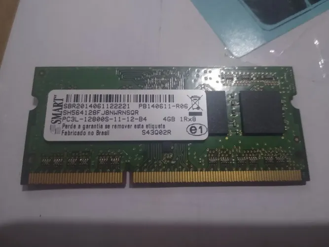 Memória RAM Notebook 4GB DDR3L PC3L-12800S