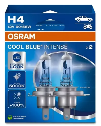 Lâmpada par H4 Osran cooler Blue intense New 5.000 k 12v
