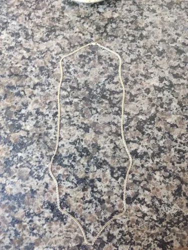 CORDÃO DE PRATA BANHADO A OURO 65CM