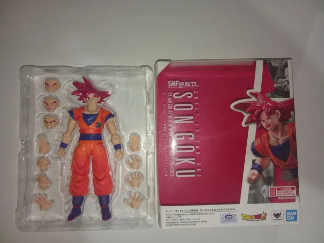 Goku SSJ GOD DEUS (usado em perfeito estado) SH Figuarts
