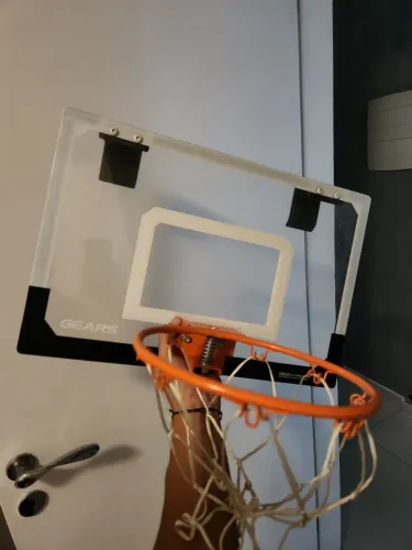 Mini Tabela de Basquete de Porta GEARS - Aro Flexível + Bola