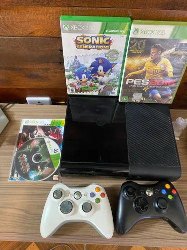 xbox 360 desbloqueado, 3 jogos e 2 controles