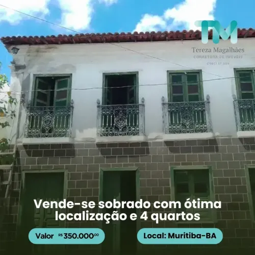 Venda casa em Muritiba - BA