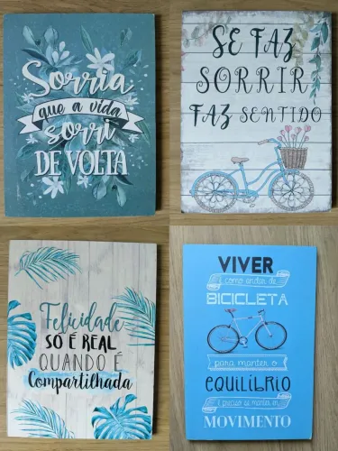 Kit de quadros decorativos em MDF
