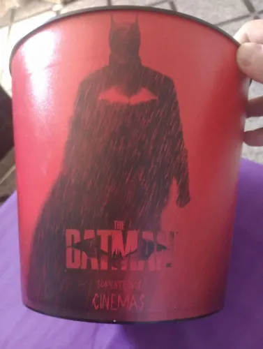 Balde pipoca do Batman