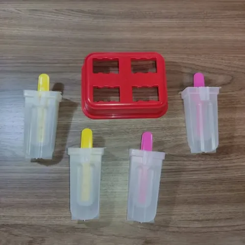 Forma de picolé paleta mexicana sorvete com recheador com 1 base e 4 unidades - Plasútil