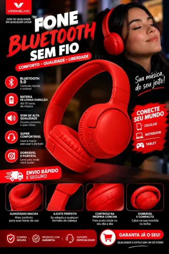 FONE BLUETOOTH SEM FIO