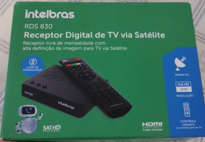 Receptor via satélite TV