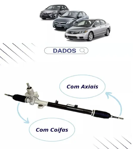 Caixa Setor Direção Hidráulica New Civic 2006 a 2010 - Remanufaturada