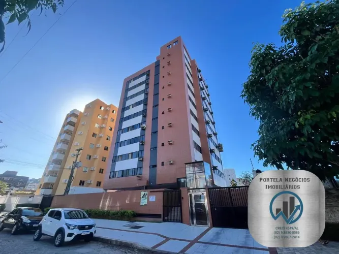 Apto na Jatiúca, quarto e sala, quarta quadra da praia, 38 m²