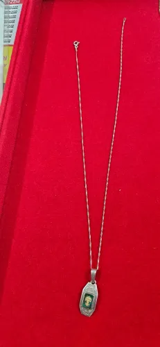 Corrente em prata com pingente 45 cm 4,11 gr