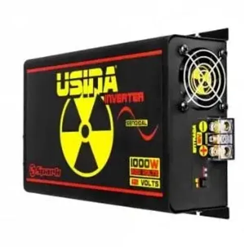 Inversor USINA 1000 W 12V-220V Modelo SUIN-100012220 com onda senoidal pura